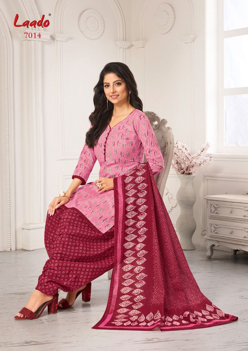 Laado Vol 70 7001 To 7020 Printed Cotton Dress Material Wholesale Suppliers In India

